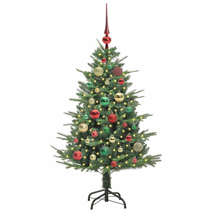 Albero di Natale artificiale preilluminato con set di palline 3395334