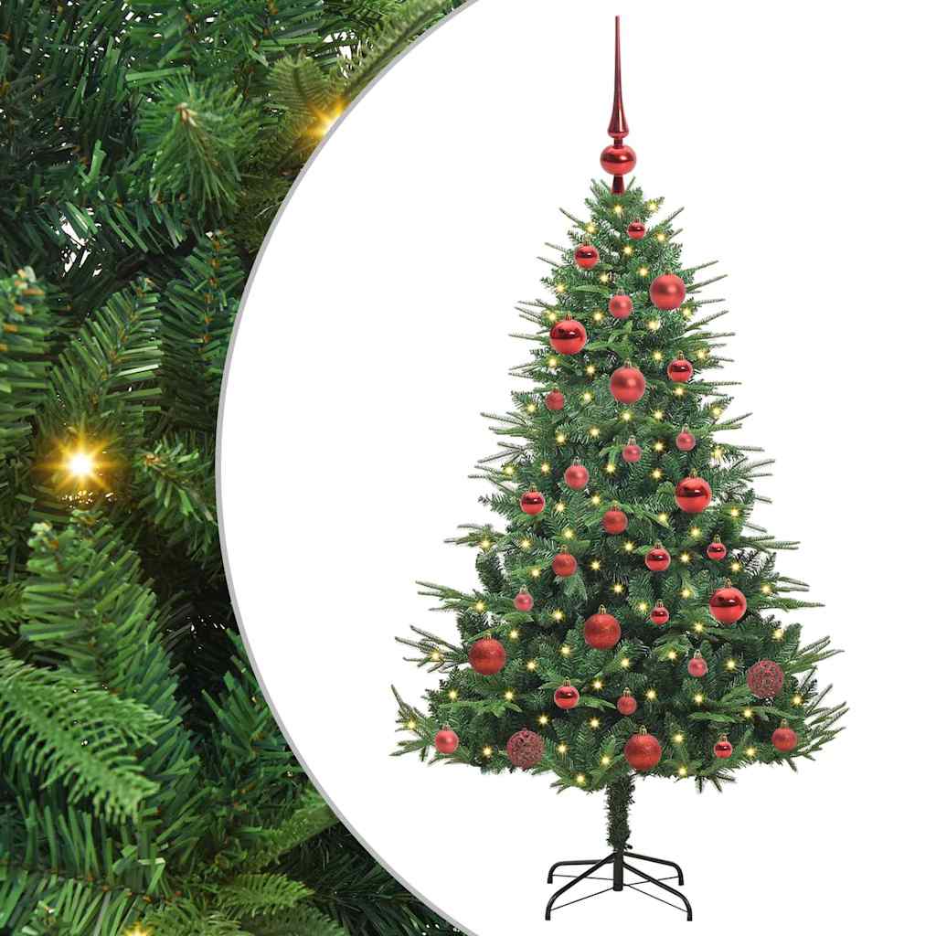Albero di Natale artificiale preilluminato con set di palline 3395335
