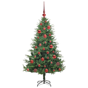 Albero di Natale artificiale preilluminato con set di palline 3395335