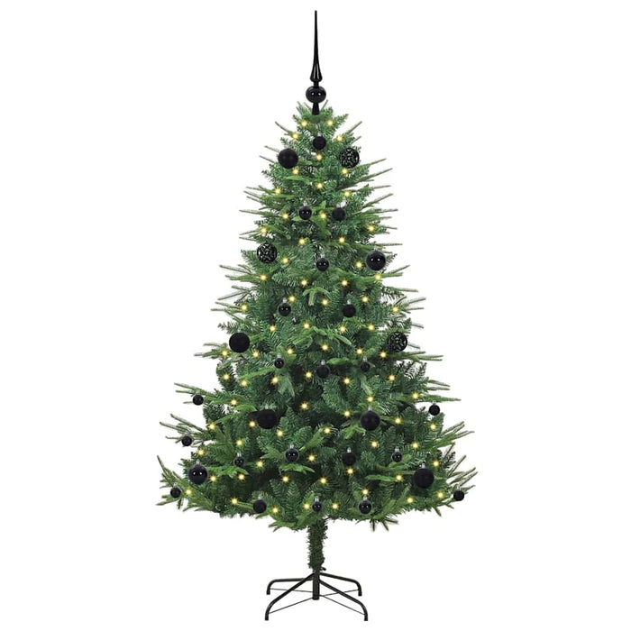 Albero di Natale artificiale preilluminato con set di palline 3395336