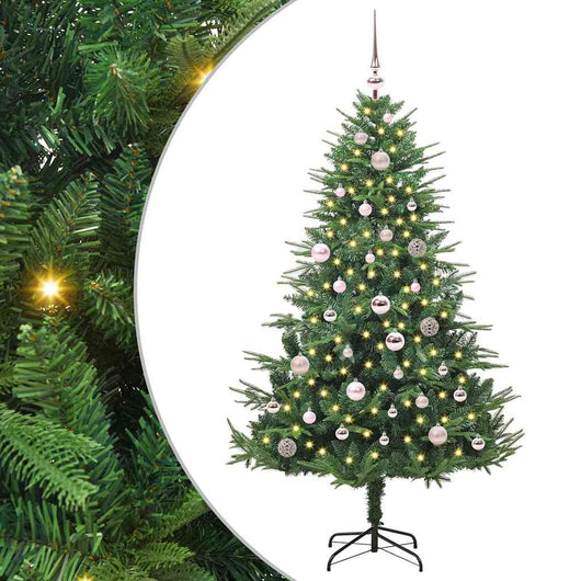 Albero di Natale artificiale preilluminato con set di palline 3395337