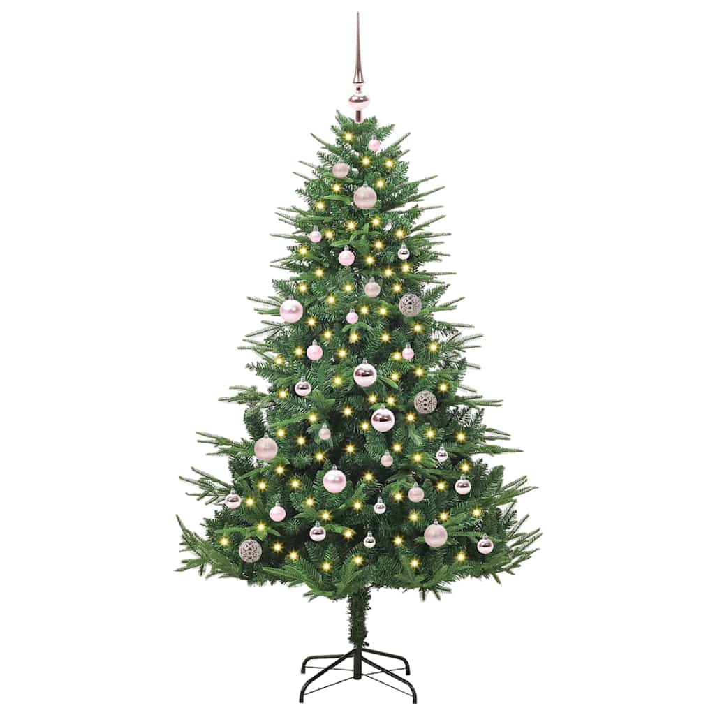 Albero di Natale artificiale preilluminato con set di palline 3395337