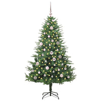 Albero di Natale artificiale preilluminato con set di palline 3395337