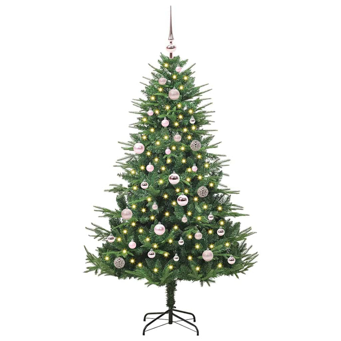 Albero di Natale artificiale preilluminato con set di palline 3395337