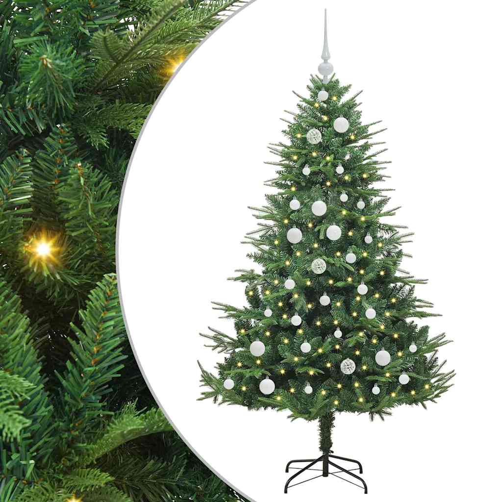 Albero di Natale artificiale preilluminato con set di palline 3395338