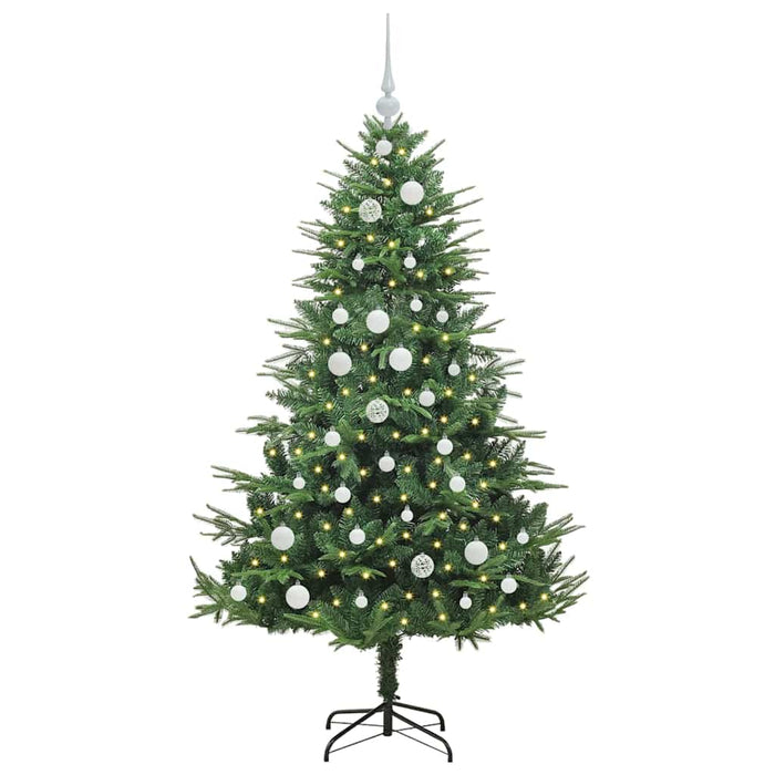 Albero di Natale artificiale preilluminato con set di palline 3395338