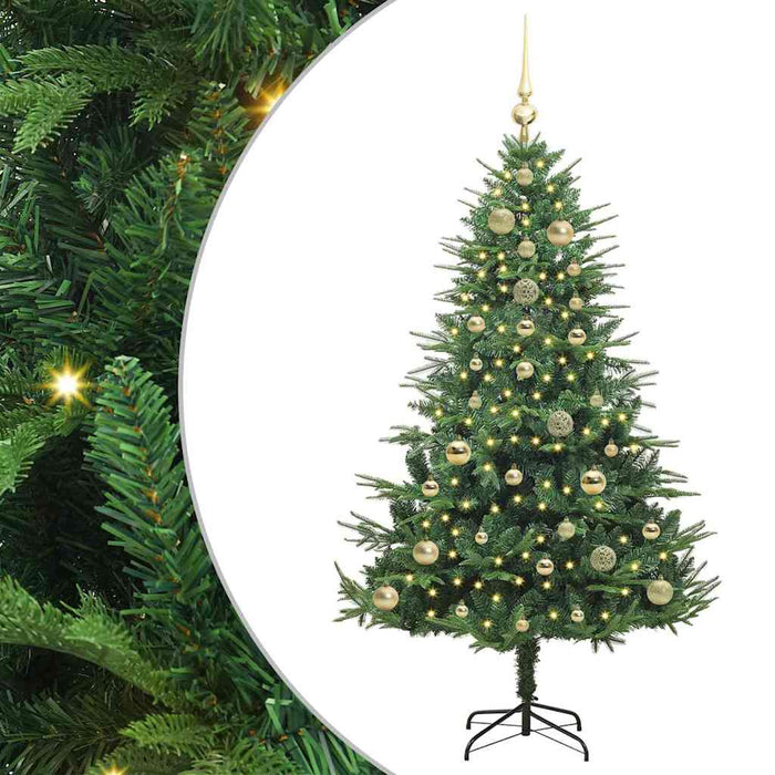 Albero di Natale artificiale preilluminato con set di palline 3395339