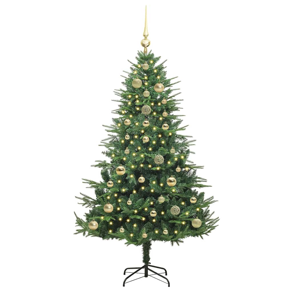 Albero di Natale artificiale preilluminato con set di palline 3395339