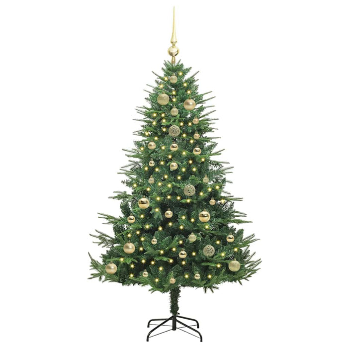 Albero di Natale artificiale preilluminato con set di palline 3395339