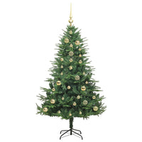 Albero di Natale artificiale preilluminato con set di palline 3395339
