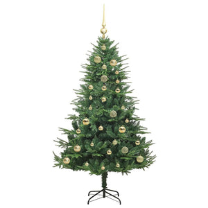 Albero di Natale artificiale preilluminato con set di palline 3395339