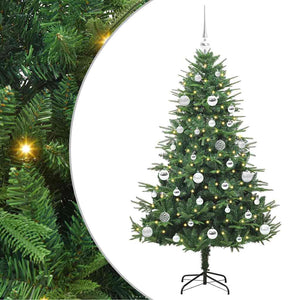 Albero di Natale artificiale preilluminato con set di palline 3395340