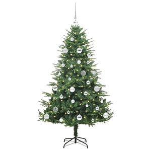 Albero di Natale artificiale preilluminato con set di palline 3395340