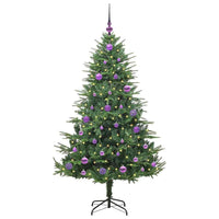 Albero di Natale artificiale preilluminato con set di palline 3395341