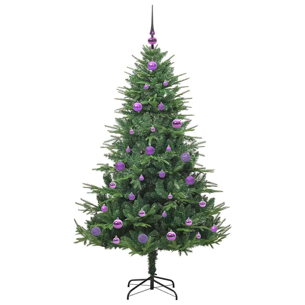 Albero di Natale artificiale preilluminato con set di palline 3395341