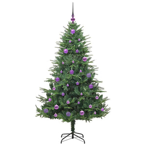 Albero di Natale artificiale preilluminato con set di palline 3395341