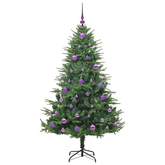 Albero di Natale artificiale preilluminato con set di palline 3395341