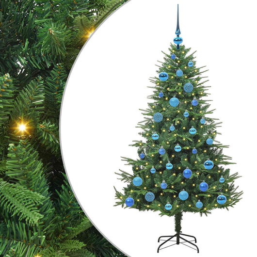 Albero di Natale artificiale preilluminato con set di palline 3395342