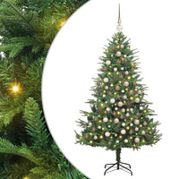 Albero di Natale artificiale preilluminato con set di palline 3395346