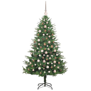 Albero di Natale artificiale preilluminato con set di palline 3395346