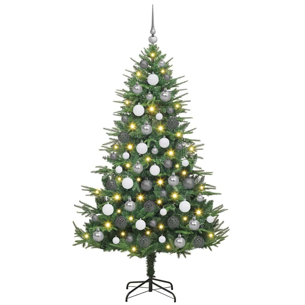 Albero di Natale artificiale preilluminato con set di palline 3395347