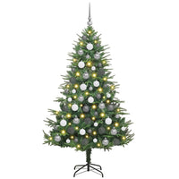 Albero di Natale artificiale preilluminato con set di palline 3395347
