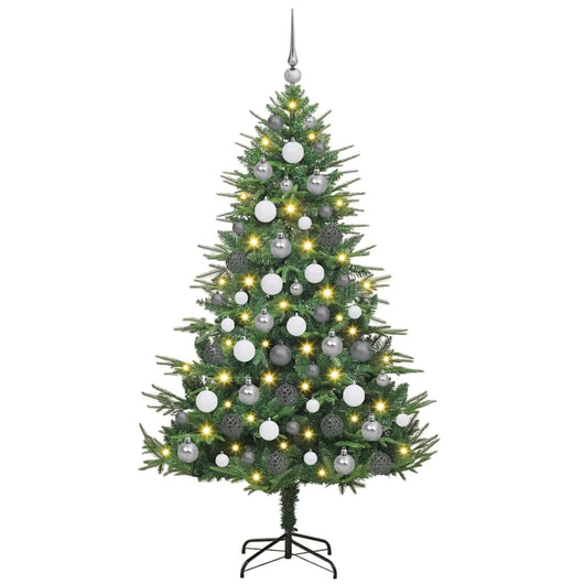 Albero di Natale artificiale preilluminato con set di palline 3395347
