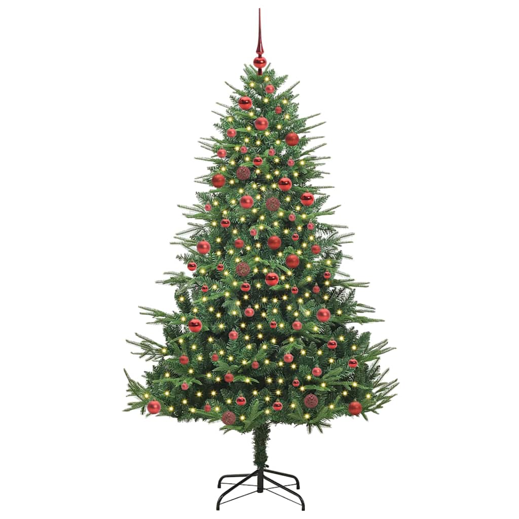Albero di Natale artificiale preilluminato con set di palline 3395348