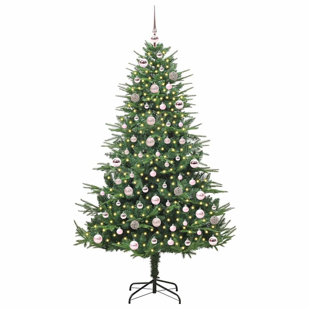 Albero di Natale artificiale preilluminato con set di palline 3395350