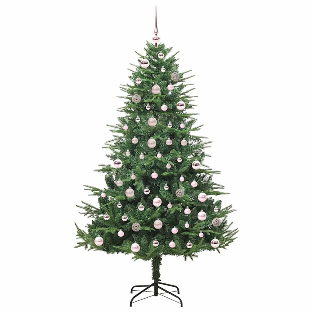 Albero di Natale artificiale preilluminato con set di palline 3395350