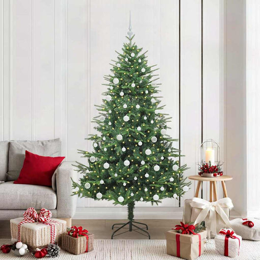 Albero di Natale artificiale preilluminato con set di palline 3395351