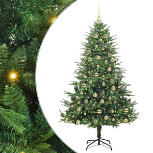 Albero di Natale artificiale preilluminato con set di palline 3395352