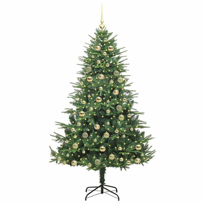 Albero di Natale artificiale preilluminato con set di palline 3395352
