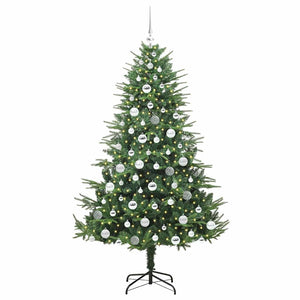 Albero di Natale artificiale preilluminato con set di palline 3395353
