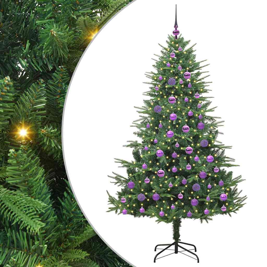 Albero di Natale artificiale preilluminato con set di palline 3395354