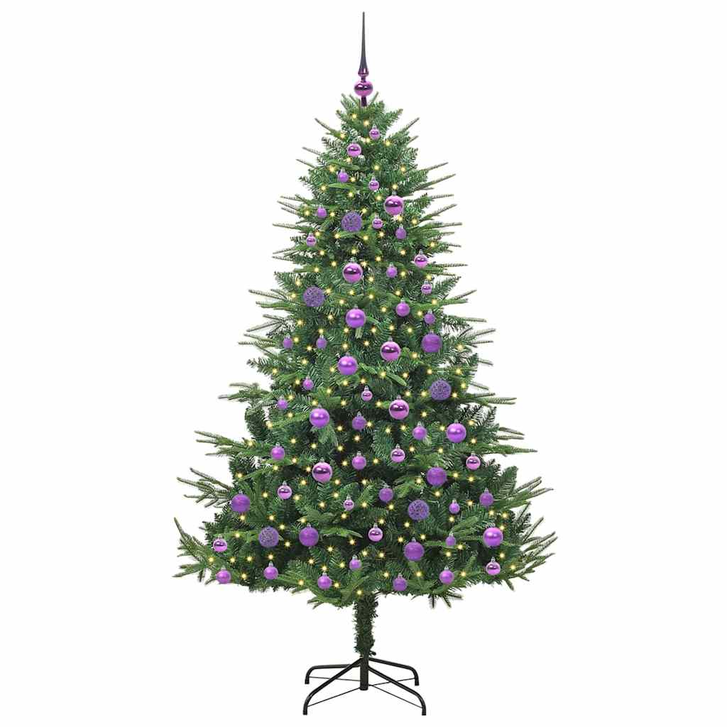 Albero di Natale artificiale preilluminato con set di palline 3395354