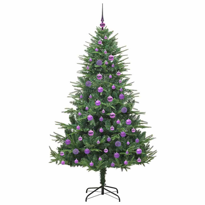 Albero di Natale artificiale preilluminato con set di palline 3395354