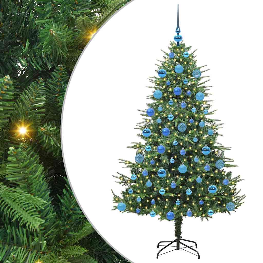 Albero di Natale artificiale preilluminato con set di palline 3395355