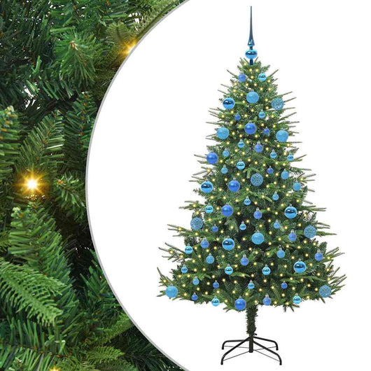 Albero di Natale artificiale preilluminato con set di palline 3395355