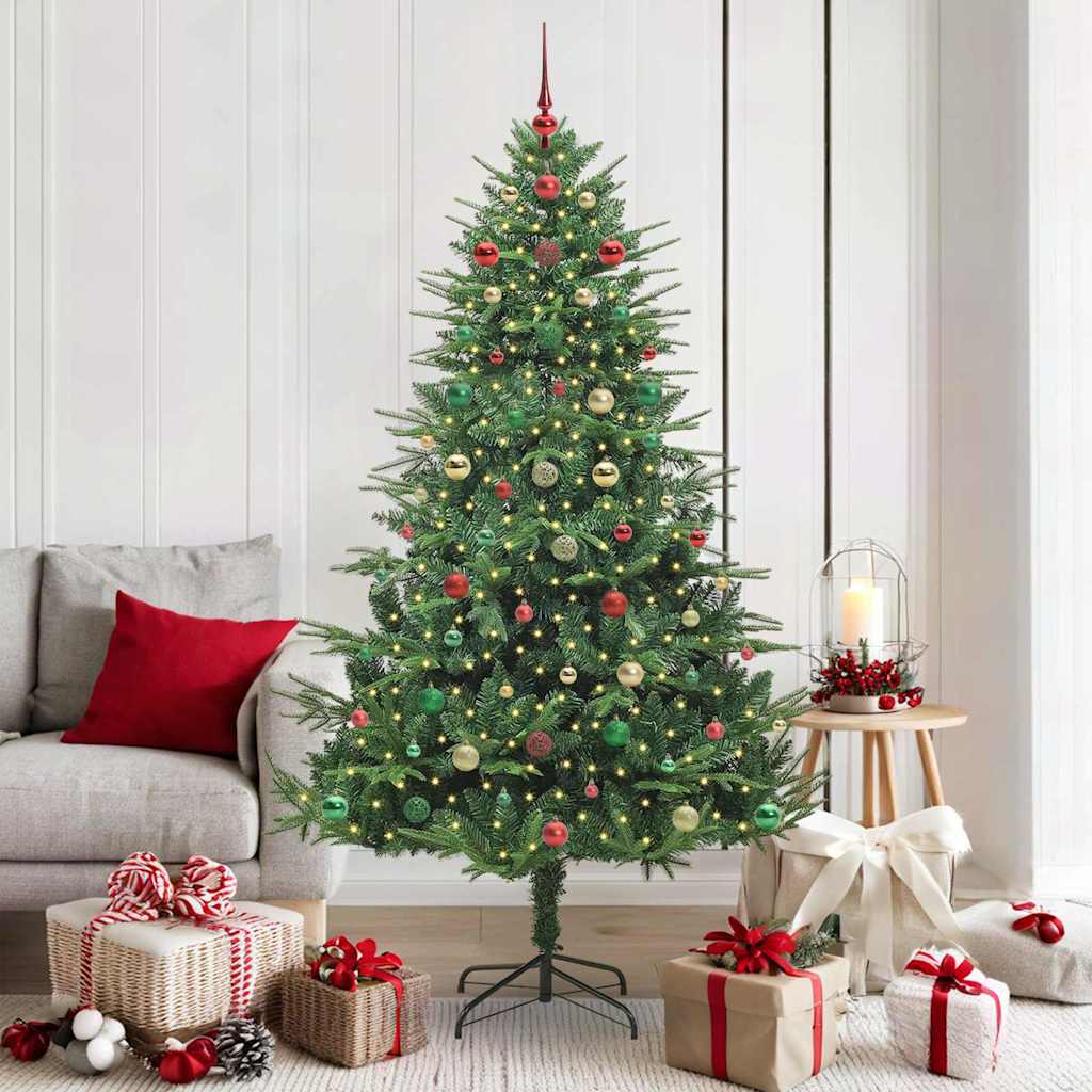 Albero di Natale artificiale preilluminato con set di palline 3395356