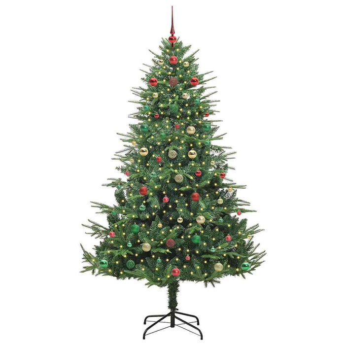 Albero di Natale artificiale preilluminato con set di palline 3395356