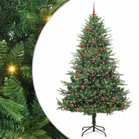 Albero di Natale artificiale preilluminato con set di palline 3395357
