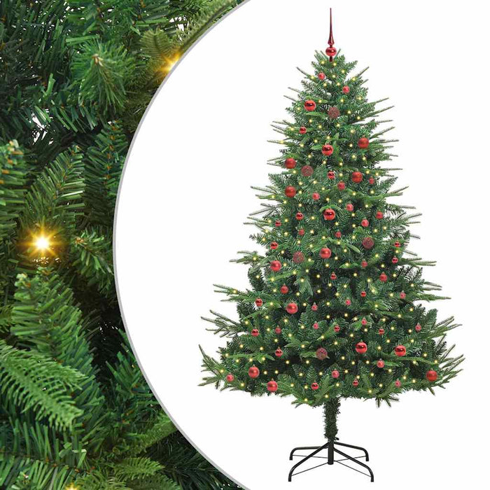Albero di Natale artificiale preilluminato con set di palline 3395357