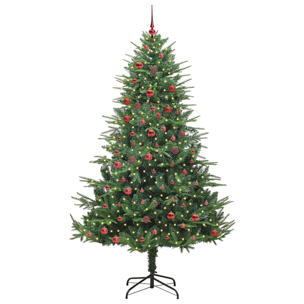 Albero di Natale artificiale preilluminato con set di palline 3395357