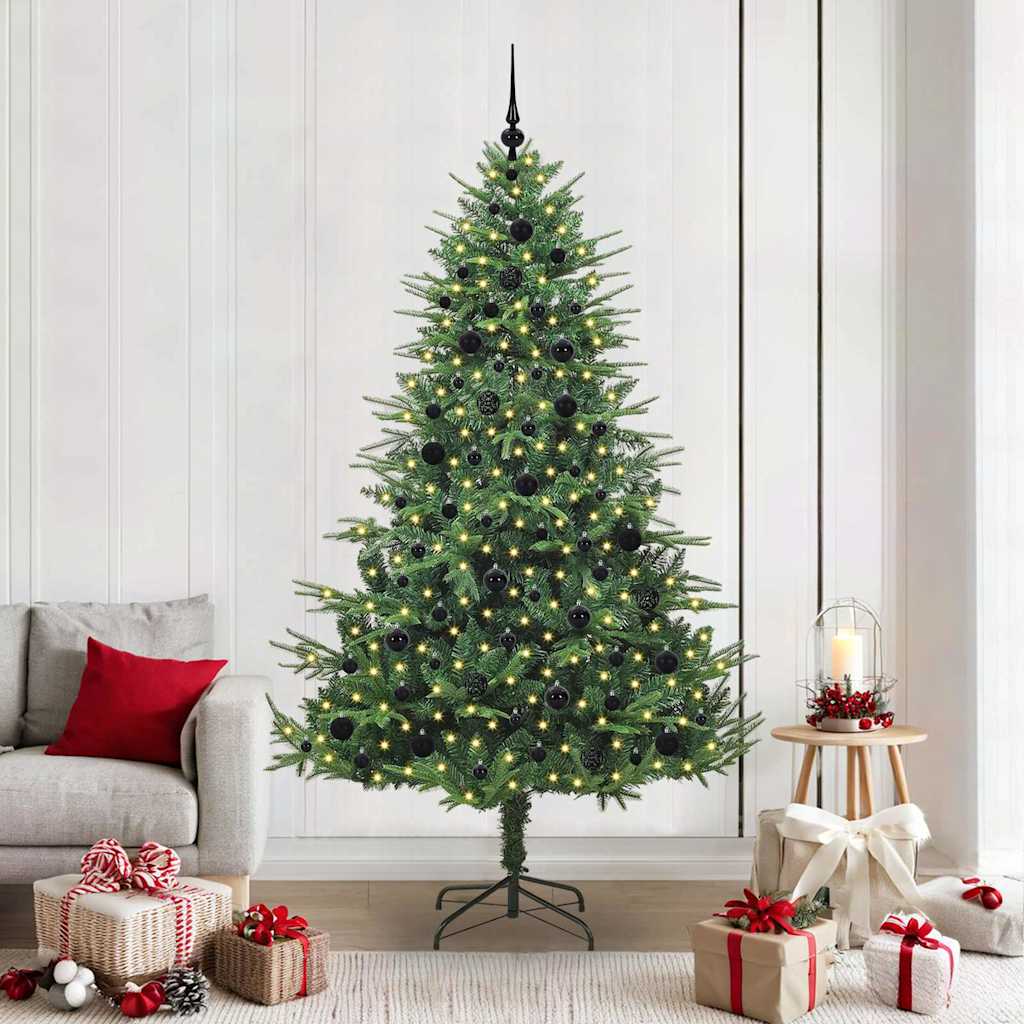 Albero di Natale artificiale preilluminato con set di palline 3395358