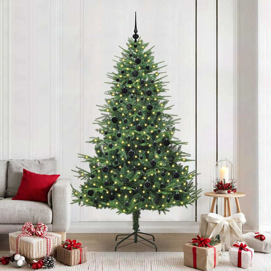 Albero di Natale artificiale preilluminato con set di palline 3395358