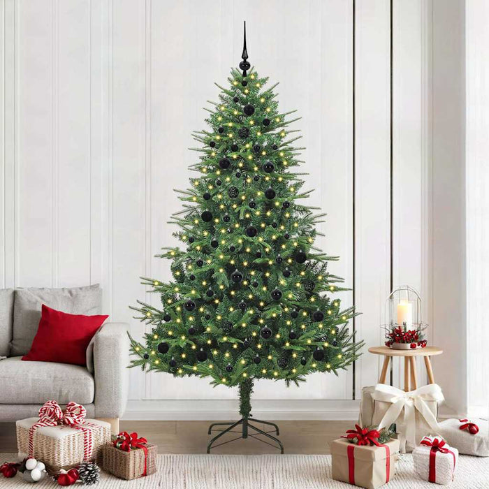 Albero di Natale artificiale preilluminato con set di palline 3395358