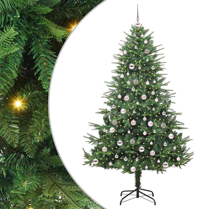 Albero di Natale artificiale preilluminato con set di palline 3395359