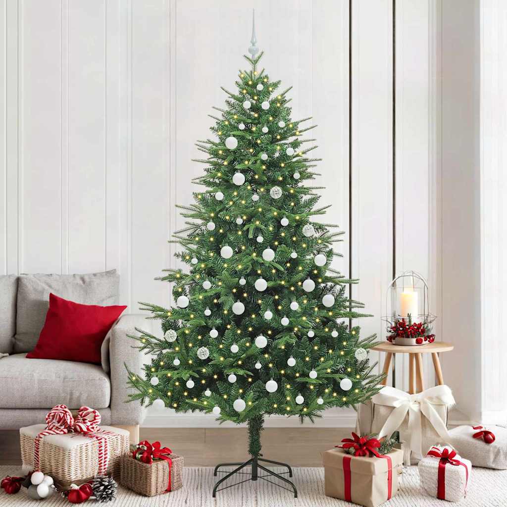 Albero di Natale artificiale preilluminato con set di palline 3395360