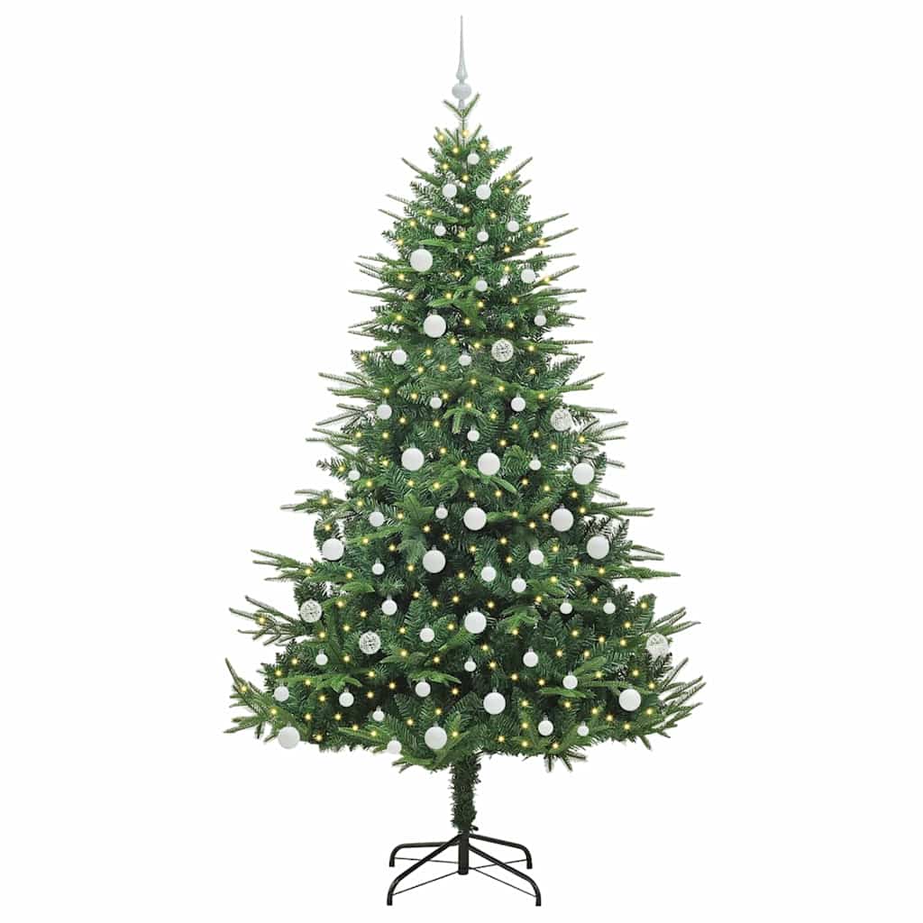 Albero di Natale artificiale preilluminato con set di palline 3395360